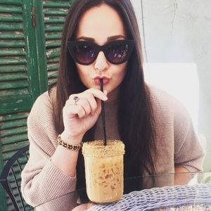 Quay black cat eye sunglasses